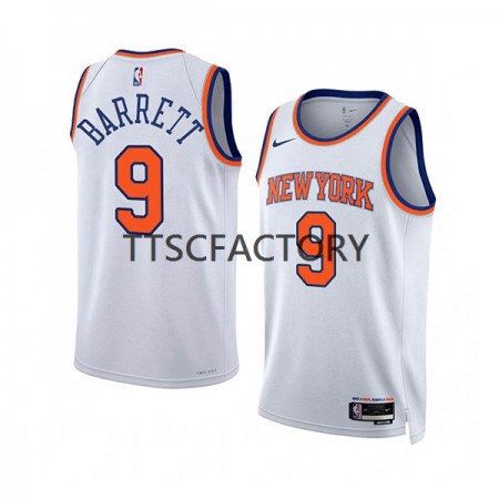 Dres New York Knicks RJ Barrett 9 Nike 2022-23 Association Edition Bijela Swingman - Muške